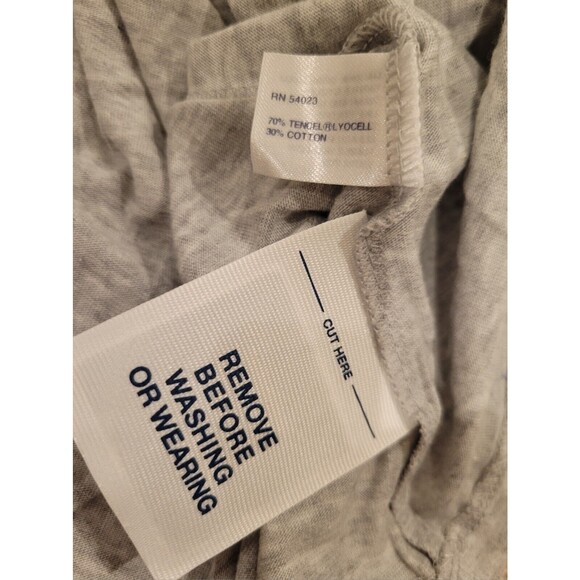 NWT GAP Heather Gray Sleeveless Knee Length Jersey Dress Baby Doll Y2K Medium - Picture 7 of 8